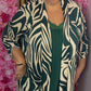 Vest Bri Viscose Groen Plus Size Maat 46 t/m 56