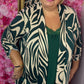 Vest Bri Viscose Groen Plus Size Maat 46 t/m 56