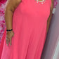 Jurk Beachy Koraal Plus Size Maat 46 t/m 52