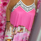 Jurk Venetie Roze Plus Size Maat 50 t/m 58