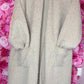 Vest Moos Lang Beige Plus Size Maat 44 t/m 52