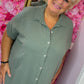 Jurk Door Leger Groen Plus Size Maat 48 t/m 54