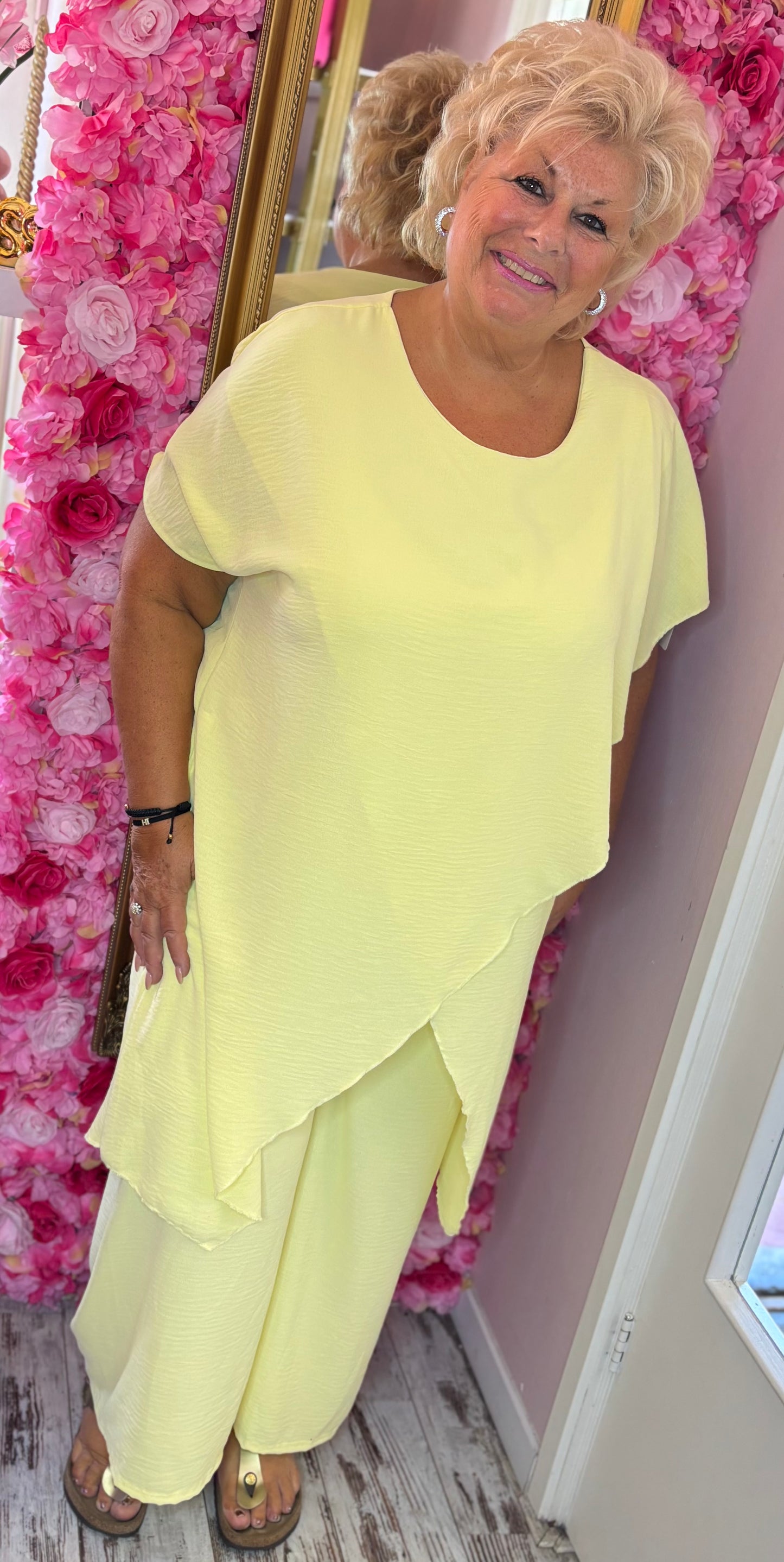 Set Emma Geel Plus Size maat 48 t/m 54