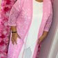 Kimono Kant Roze Plus size Maat 44 t/m 50-52