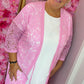 Kimono Kant Roze Plus size Maat 44 t/m 50-52