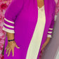 Kimono Island Paars Plus size Maat 44 t/m 50