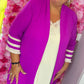 Kimono Island Paars Plus size Maat 44 t/m 50
