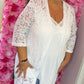 Kimono Kant Wit Plus size Maat 44 t/m 50-52