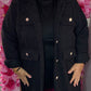 Shirt Col Zwart Plus Size Maat 46 t/m 54