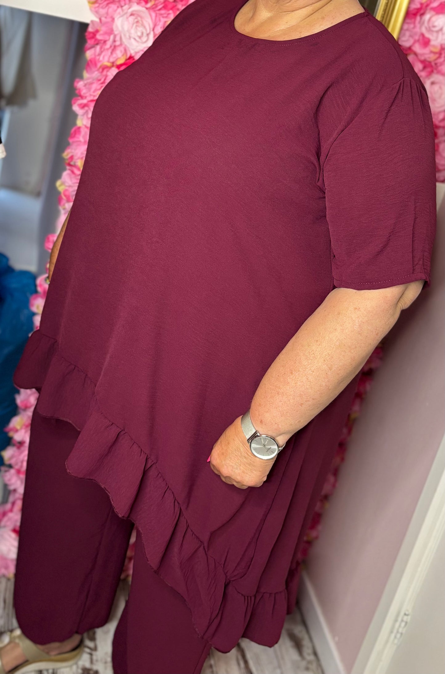 Set Viral Bordeaux Plus Size maat 48 t/m 54
