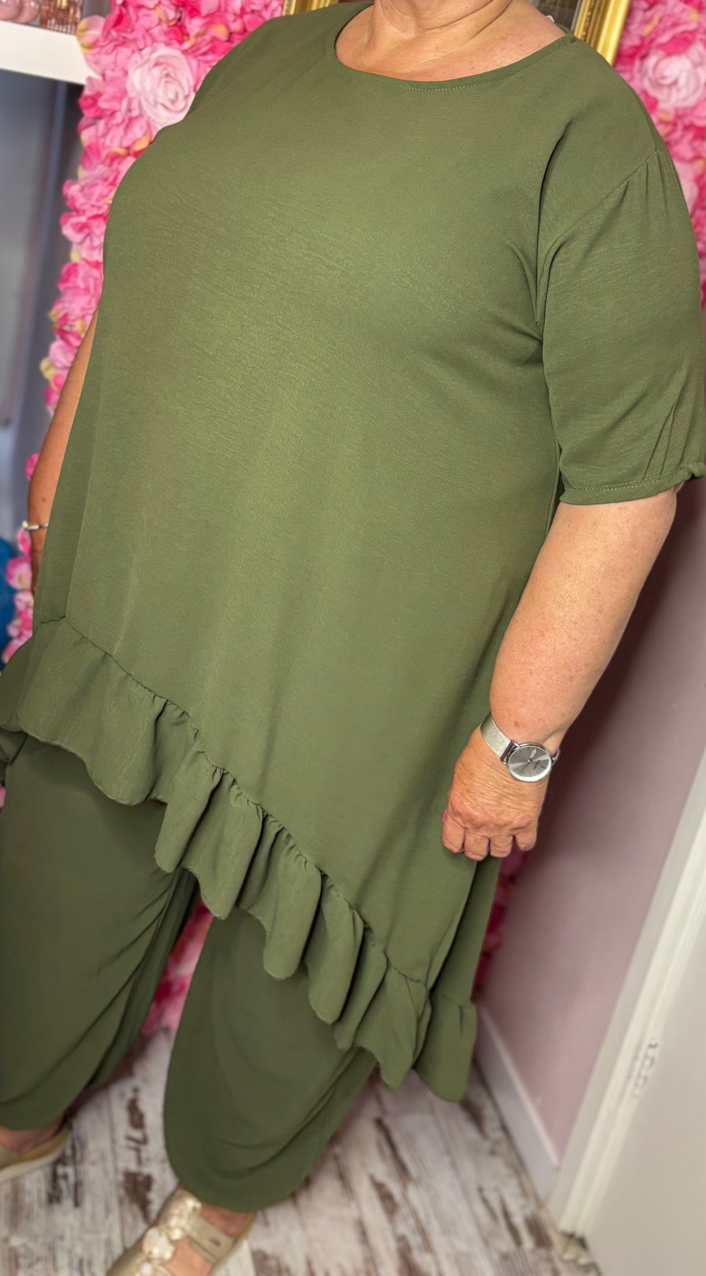 Set Viral Leger Groen Plus Size maat 48 t/m 54