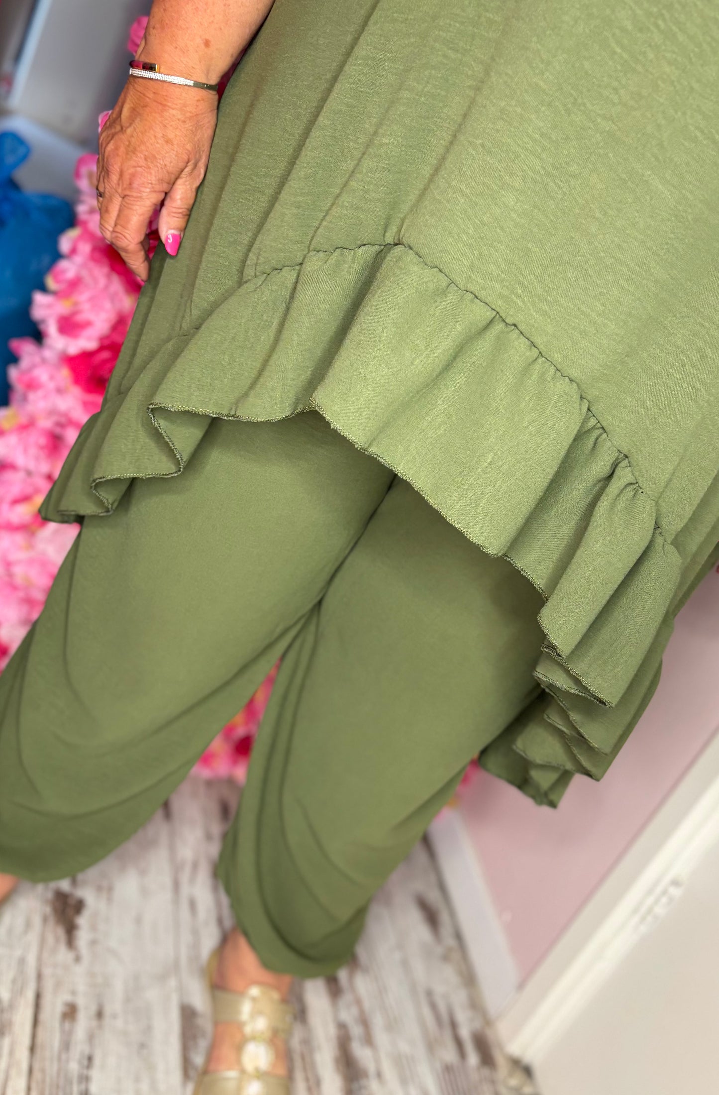 Set Viral Leger Groen Plus Size maat 48 t/m 54