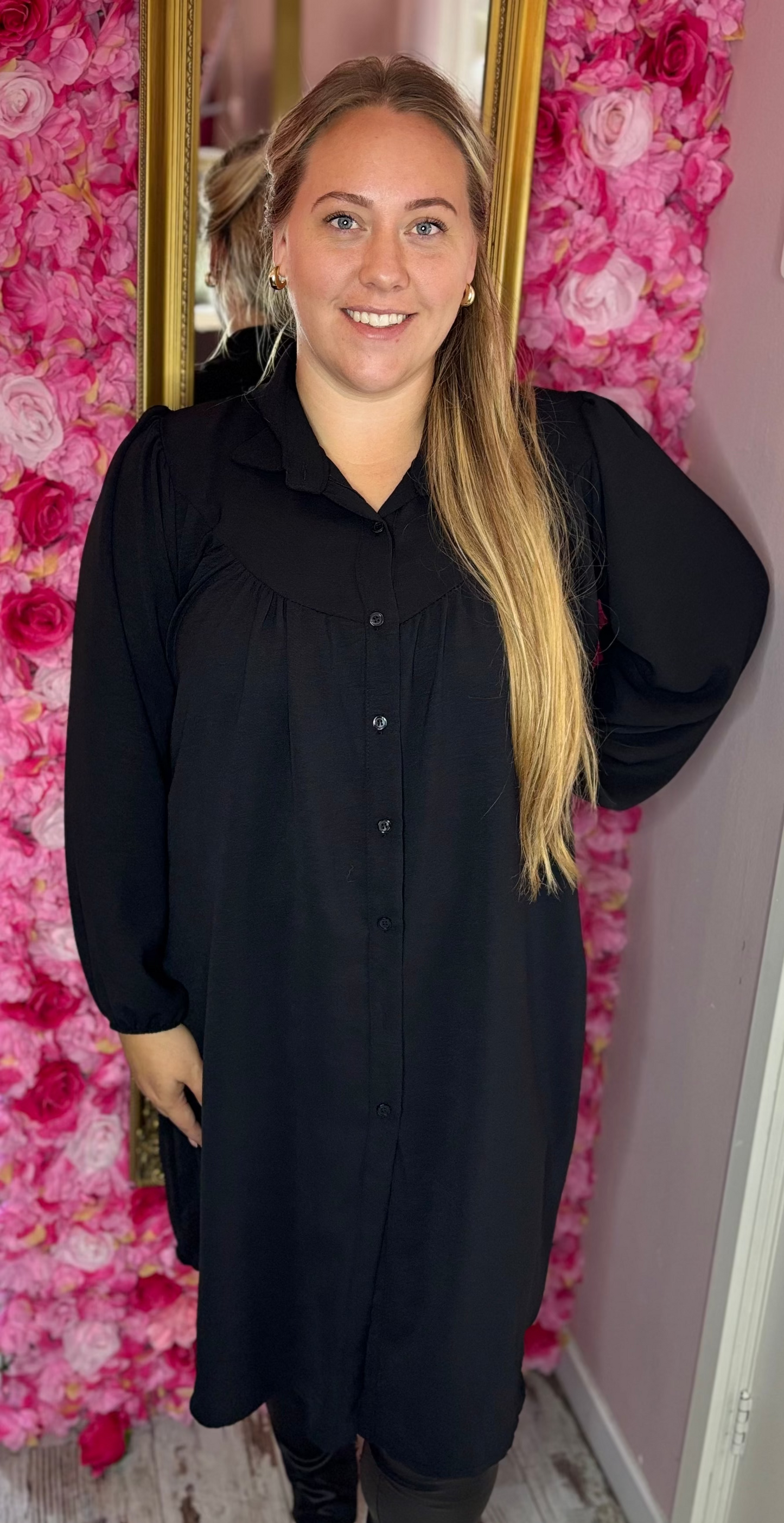 Jurk-Tuniek Perfect Zwart Maat 46 t/m 52-54