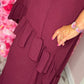 Set Marina Bordeaux Plus Size maat 46 t/m 52