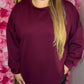 Trui Flori Bordeaux Plus Size Maat 44 t/m 52