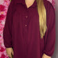 Jurk-Tuniek Perfect Bordeaux Maat 46 t/m 52-54