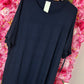 T-shirt Lovely Donker Blauw Plus Size Maat 48 t/m 54