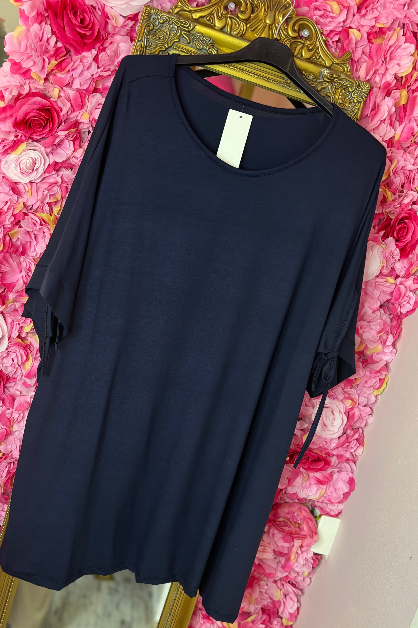 T-shirt Lovely Donker Blauw Plus Size Maat 48 t/m 54