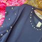 Jurk Parel Donker Blauw Plus Size Maat 48 t/m 54-56