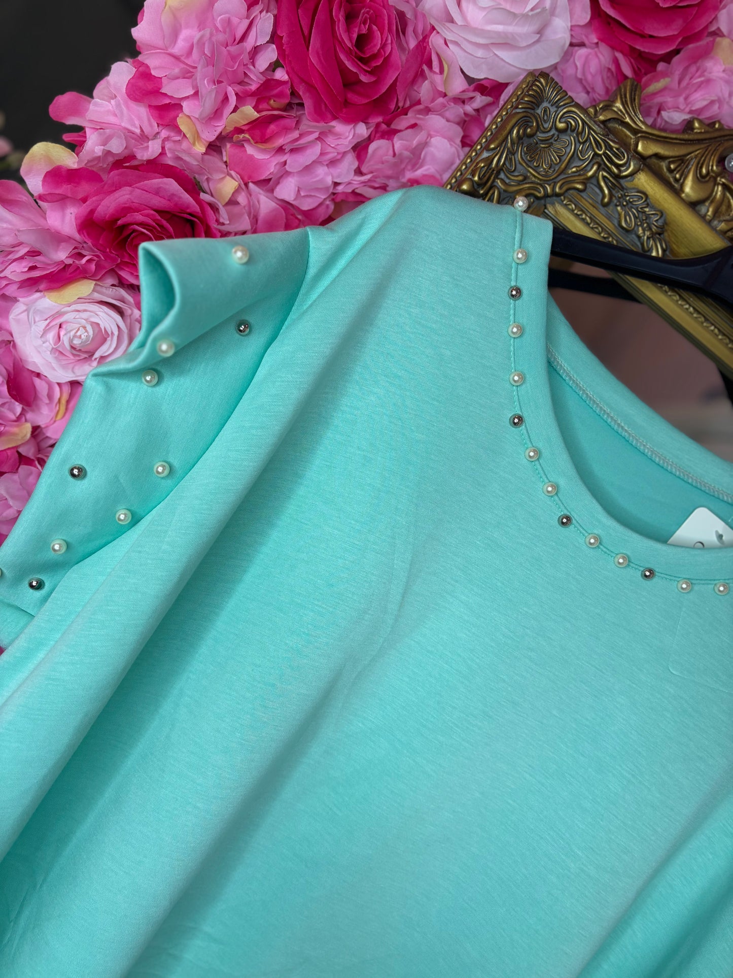 Jurk Parel Mint Plus Size Maat 48 t/m 54-56