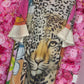 Kimono Ibiza Pink Panter Plus size Maat 46 t/m 50-52