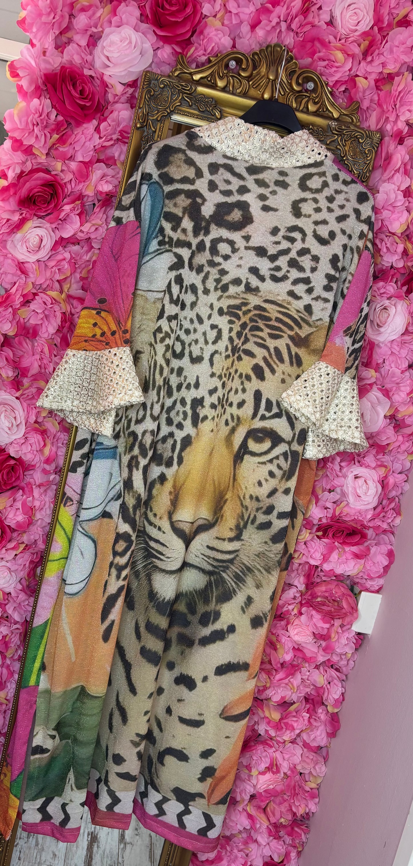 Kimono Ibiza Pink Panter Plus size Maat 46 t/m 50-52