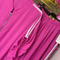 Set Sporty Fuchsia Plus Size maat 48 t/m 54