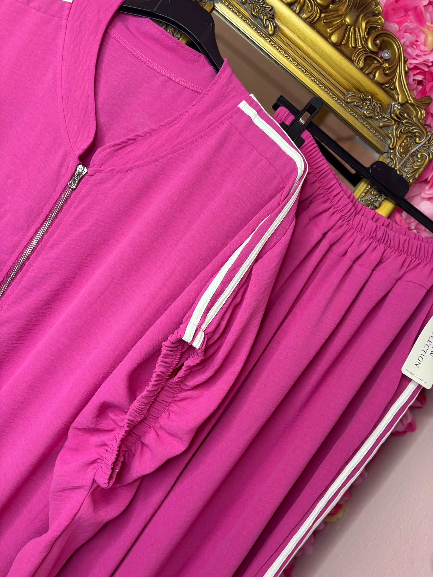 Set Sporty Fuchsia Plus Size maat 48 t/m 54