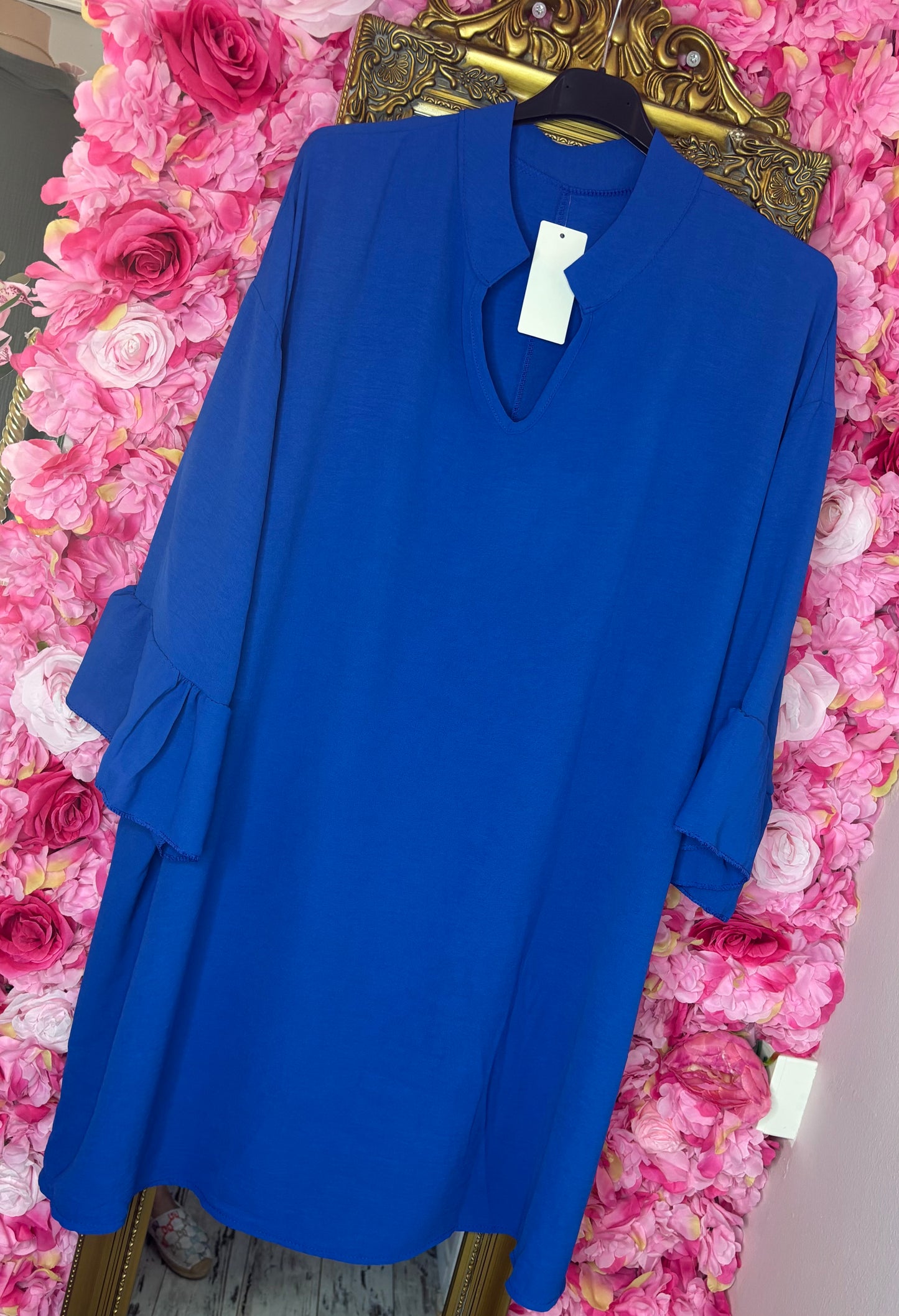 Blouse Mia Koningsblauw Plus Size maat 48 t/m 54-56