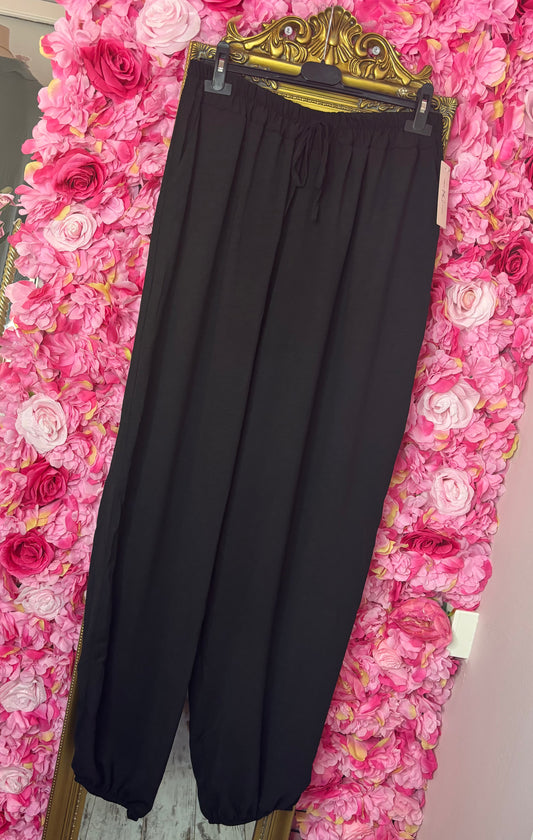 Broek Pof Zwart Plus Size Maat 48 t/m 54-56