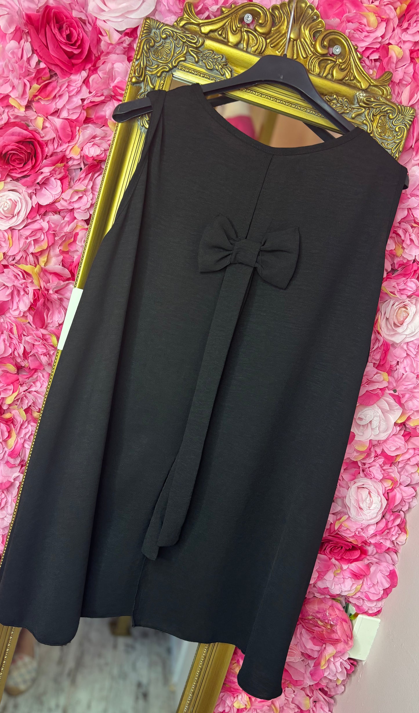 Top Strik Rug Zwart Plus Size Maat 44 t/m 50-52