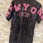 T-shirt New York Paillet Maat 36 t/m 44