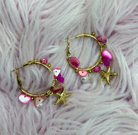 Oorbel Beachy Pink