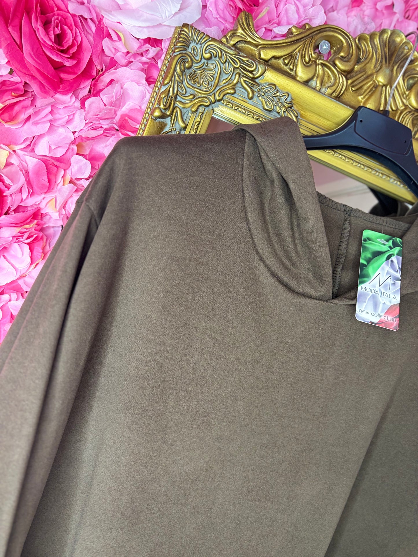 Hoodie Bruin Plus Size Maat 50 t/m 58