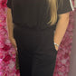 Comfy Set Denies Zwart Plus Size tot Maat 48