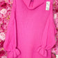 Trui Cozy Sweet Ruffle Roze Plus Size maat 44 t/m 54