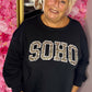 Sweater Soho Panter Zwart Plus Size Maat 46 t/m 52-54