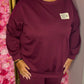 Comfy Set Perfect Bordeaux Plus Size maat 46 t/m 54