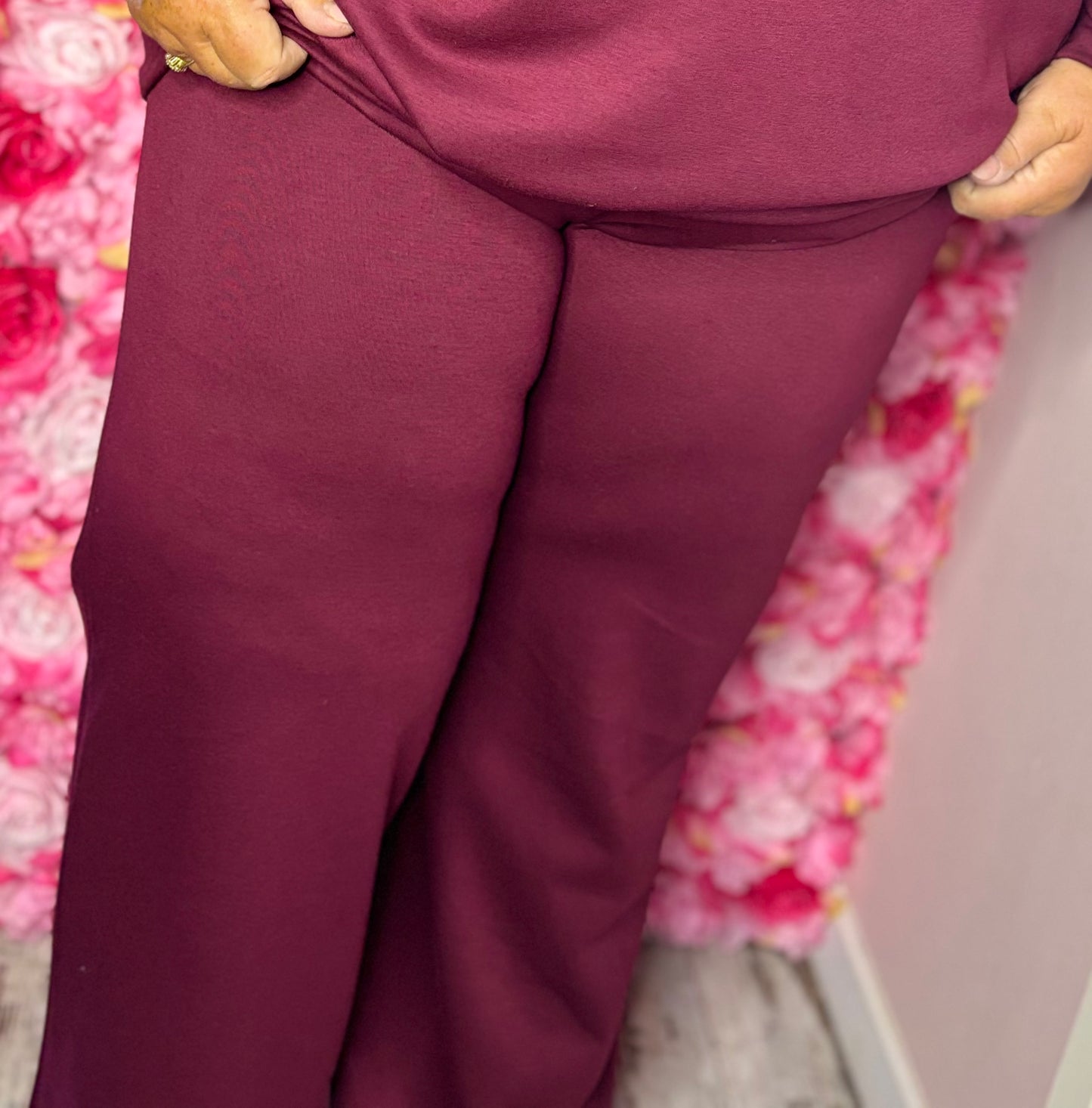 Comfy Set Perfect Bordeaux Plus Size maat 46 t/m 54