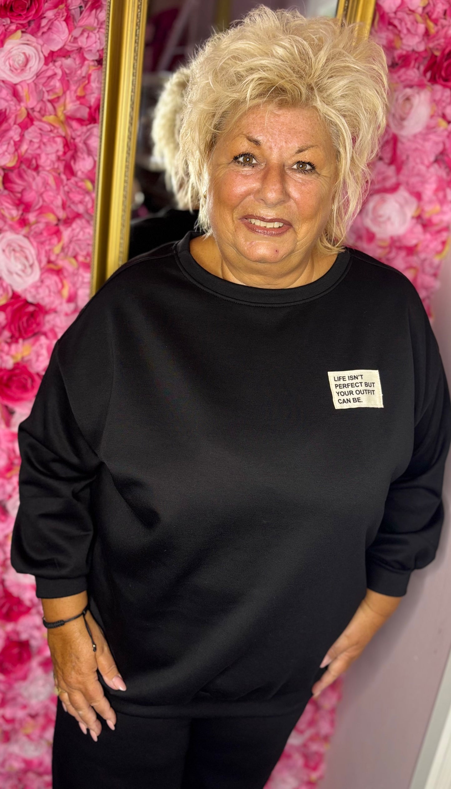 Comfy Set Perfect Zwart Plus Size maat 46 t/m 54