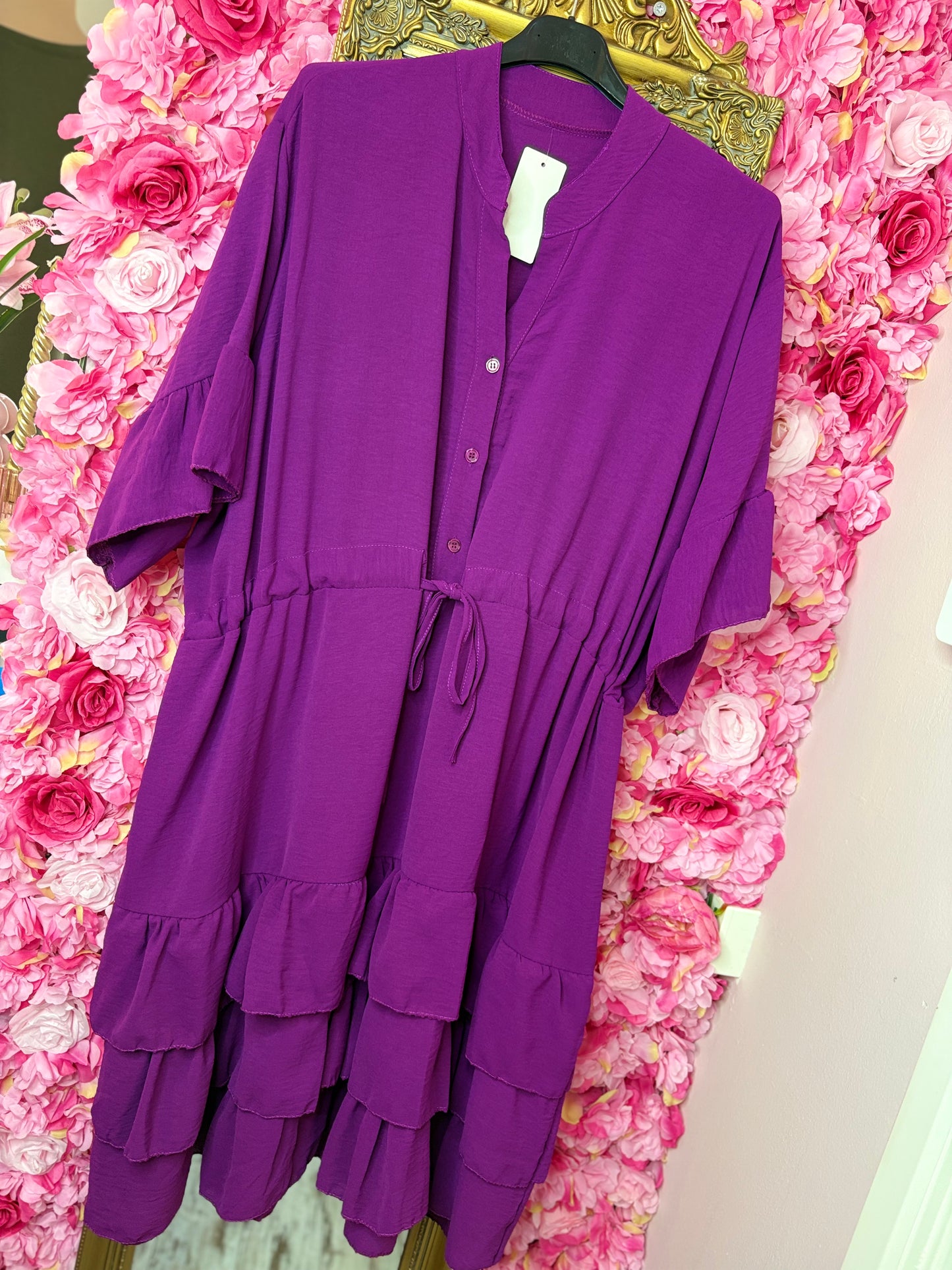 Jurk Marbella Paars Plus Size 48 t/m 54-56