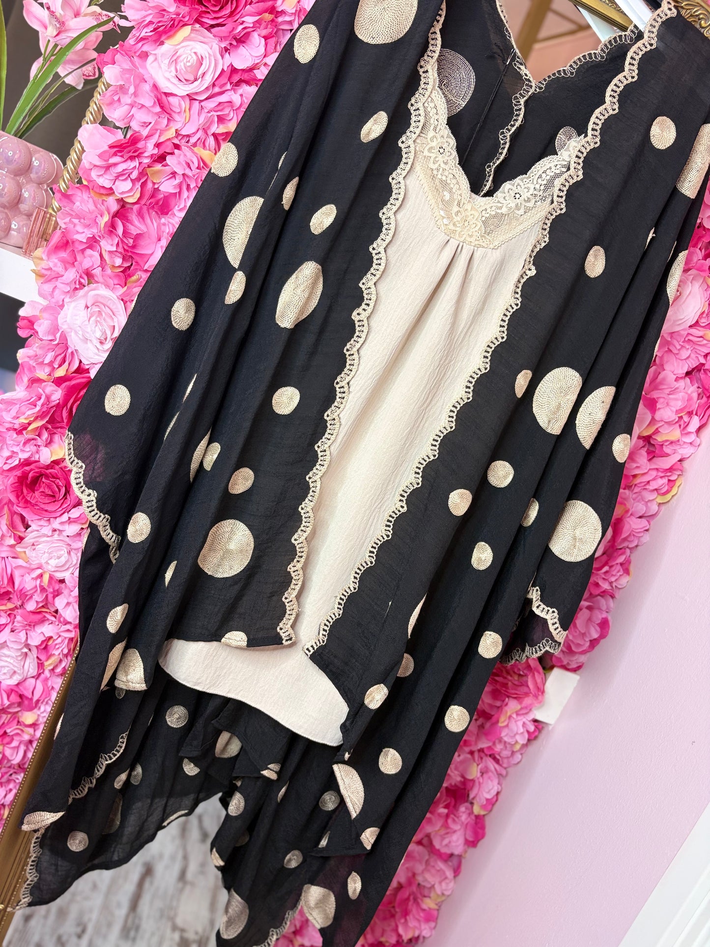 Poncho Luxe Zwart Plus size Maat 48 t/m 56