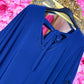 Lange Jurk Basic Travel Donker Blauw Plus Size Maat 48 t/m 54-56