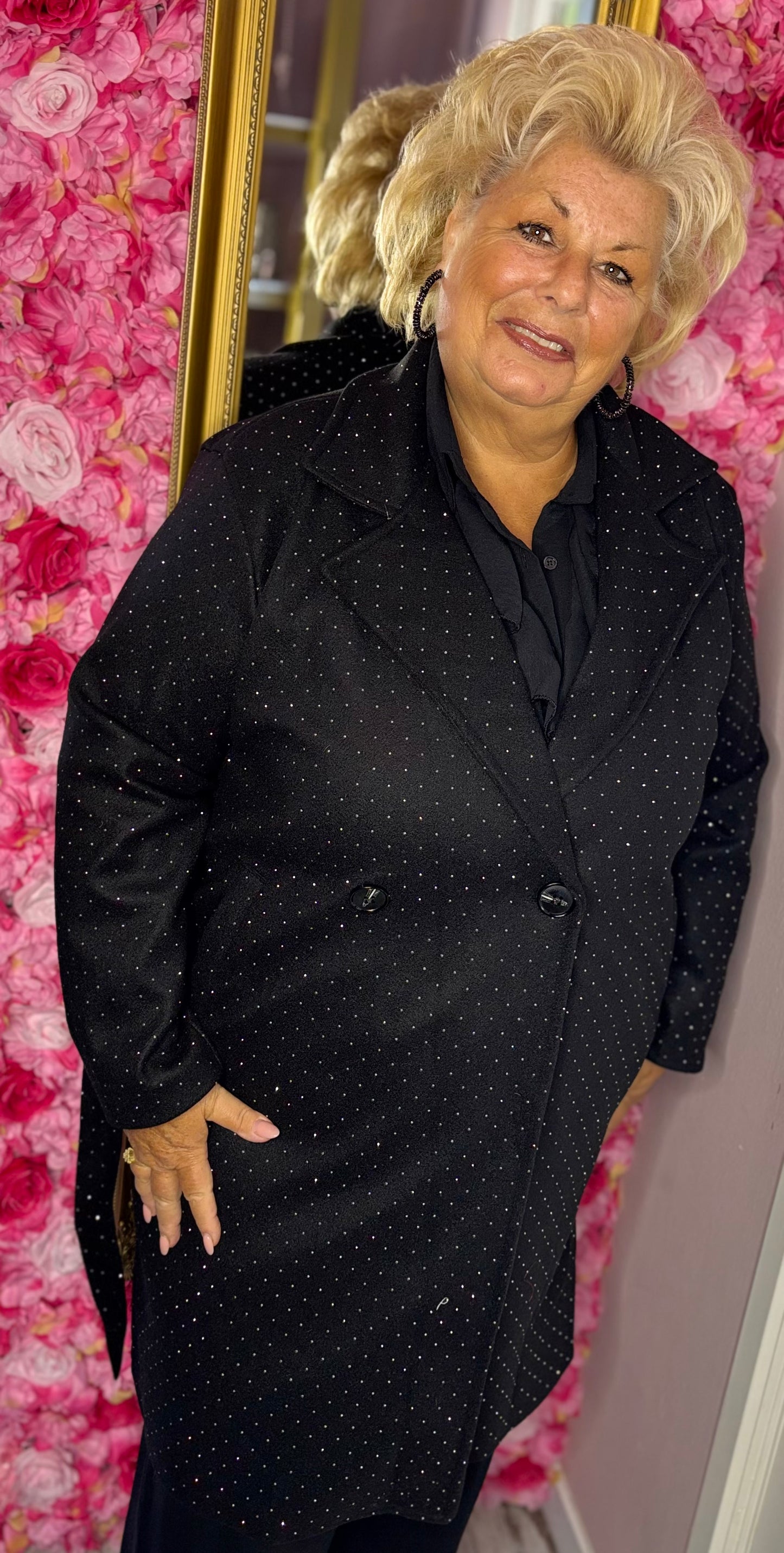 Trenchcoat Blingie Plus Size Maat 44 t/m 52 (dicht)