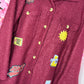 Tussenjas/Vest Boucle Funky Bordeaux Plus Size Maat 50 t/m 58