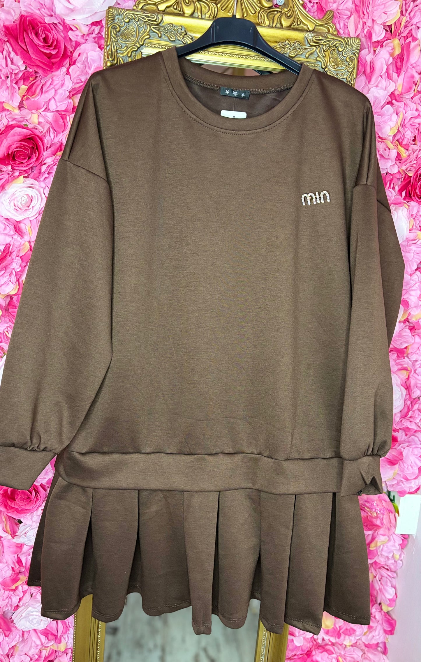 Jurk Mio Bruin Plus Size tot maat 46