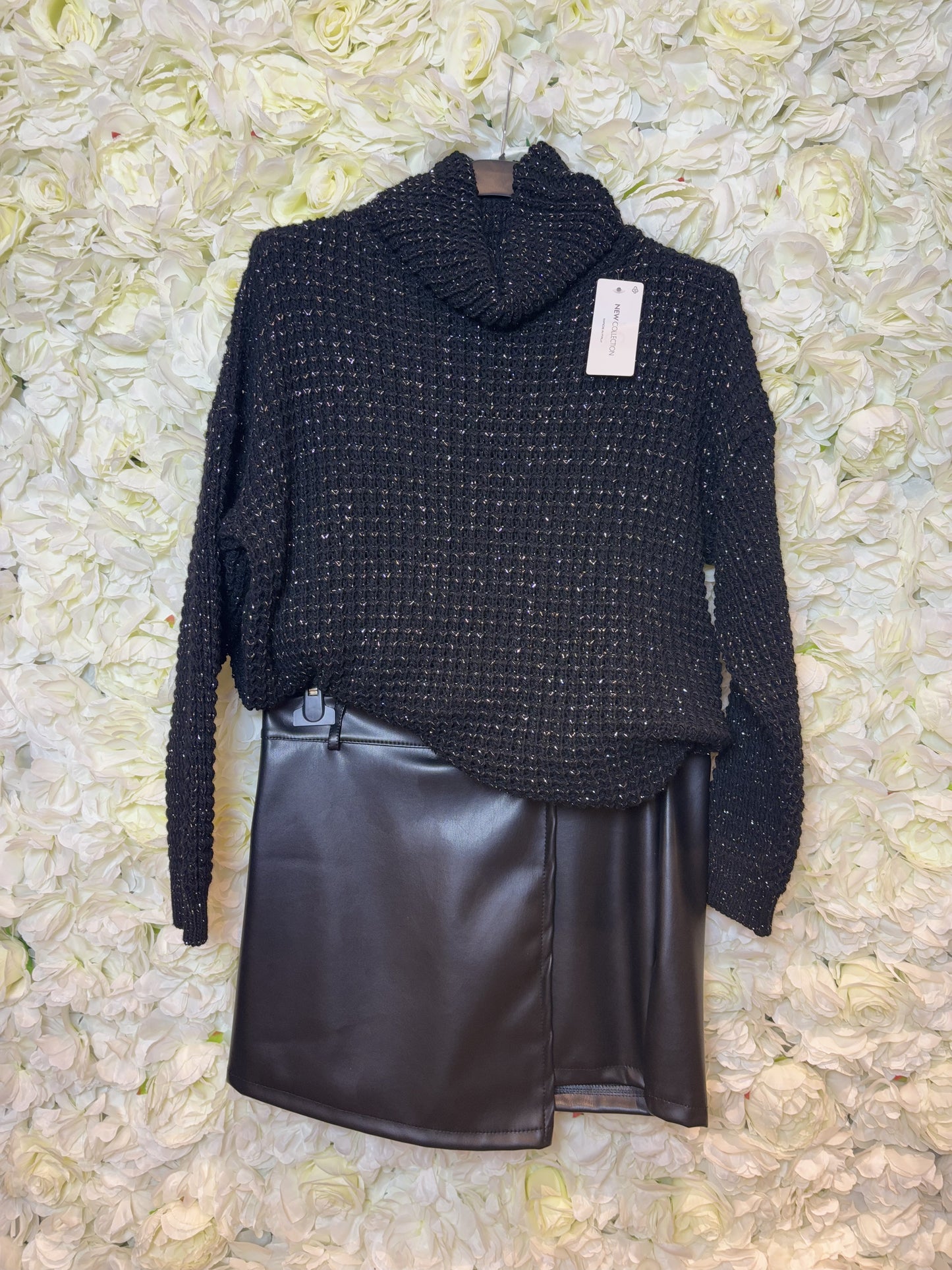 Skort Leather Look