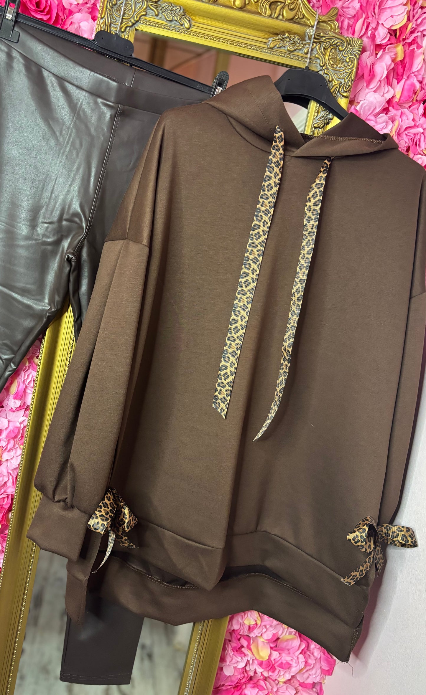 Hoodie Litlle Panter Bruin tot maat 46