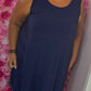 Tuniek Travely Donker Blauw Plus Size Maat 48 t/m 52