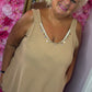 Top Beachy Camel Plus Size Maat 46 t/m 54